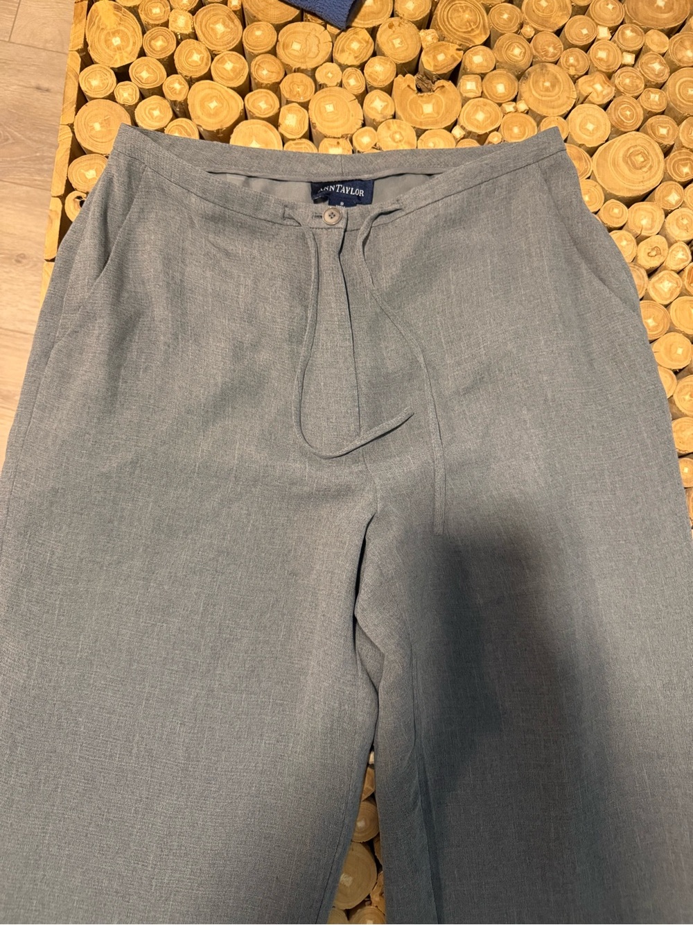 Ann Taylor Gray Straight Dress Pants